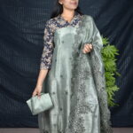 CO106 Pure viscos self crush organza salwar sets..