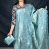 CO106 Pure viscos self crush organza salwar sets..