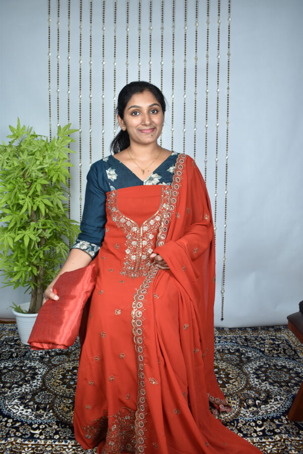 FG117 Faux georgette party wear salwar sets..