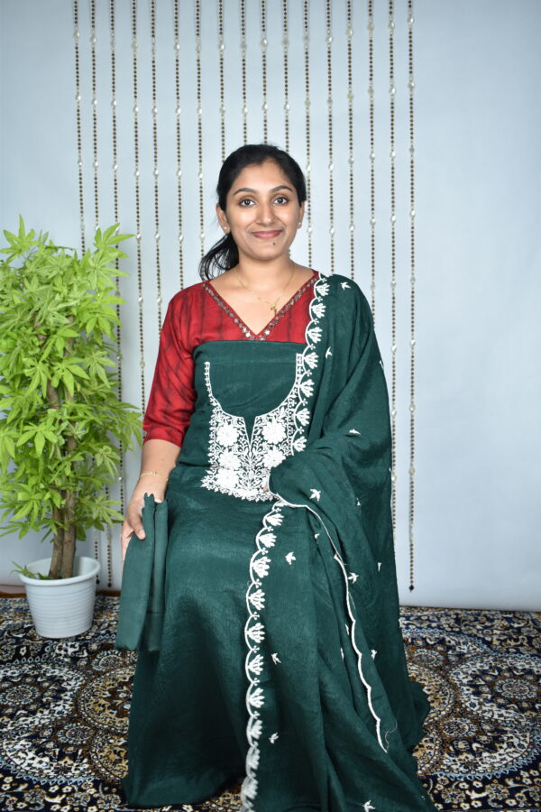 CF118 Crushed fabric salwar sets..