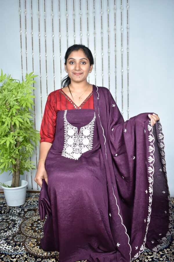 CF118 Crushed fabric salwar sets..