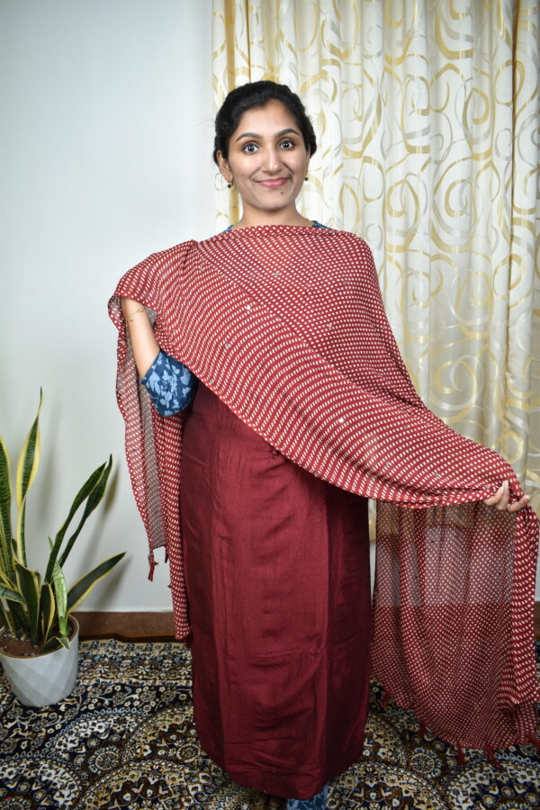 SR151 Semi rose silk salwar sets.. Crushed dupatta..