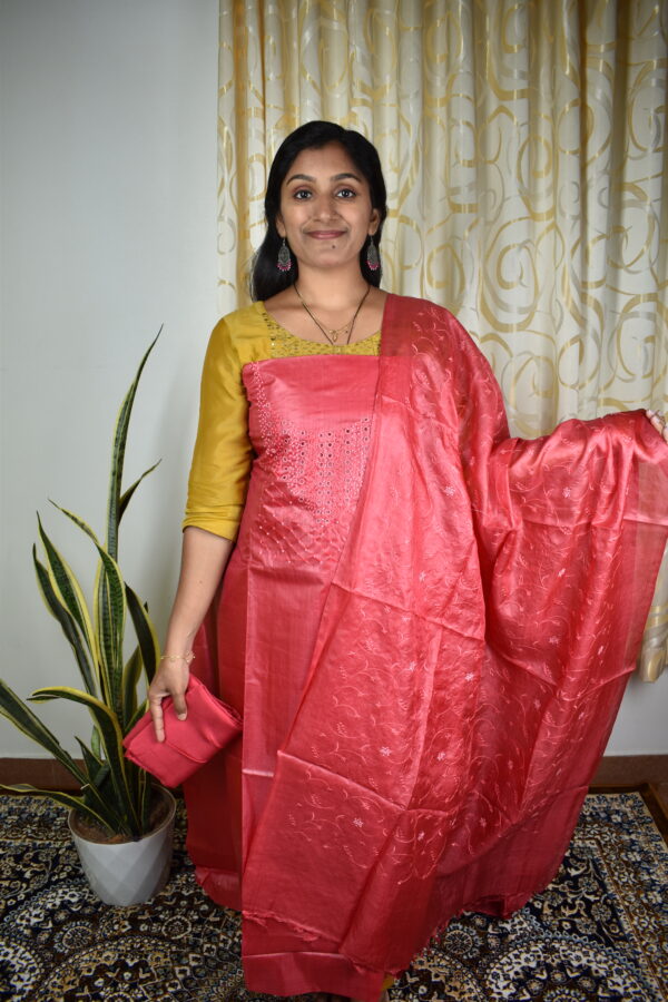 TS131 Pure tusser silk salwar sets..