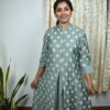 Code:KR161,A-line panel cut kurta.... chinese neck....