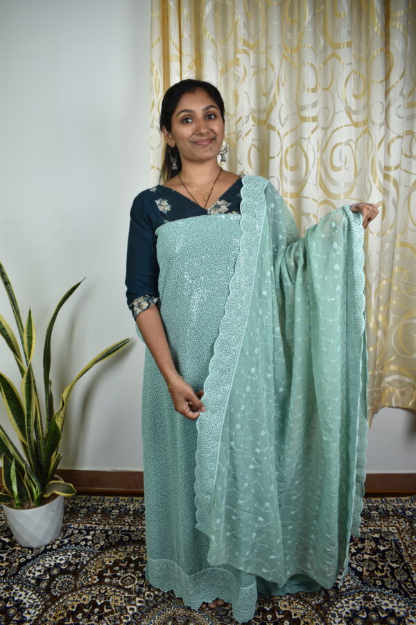 SG134 Shiffley georgette salwar sets..