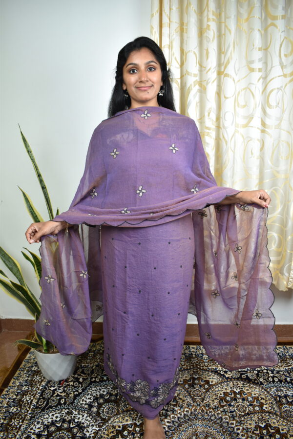 CF144 Crushed fabric salwar suits....