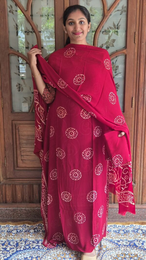 CRG213 Crape georgette salwar sets..