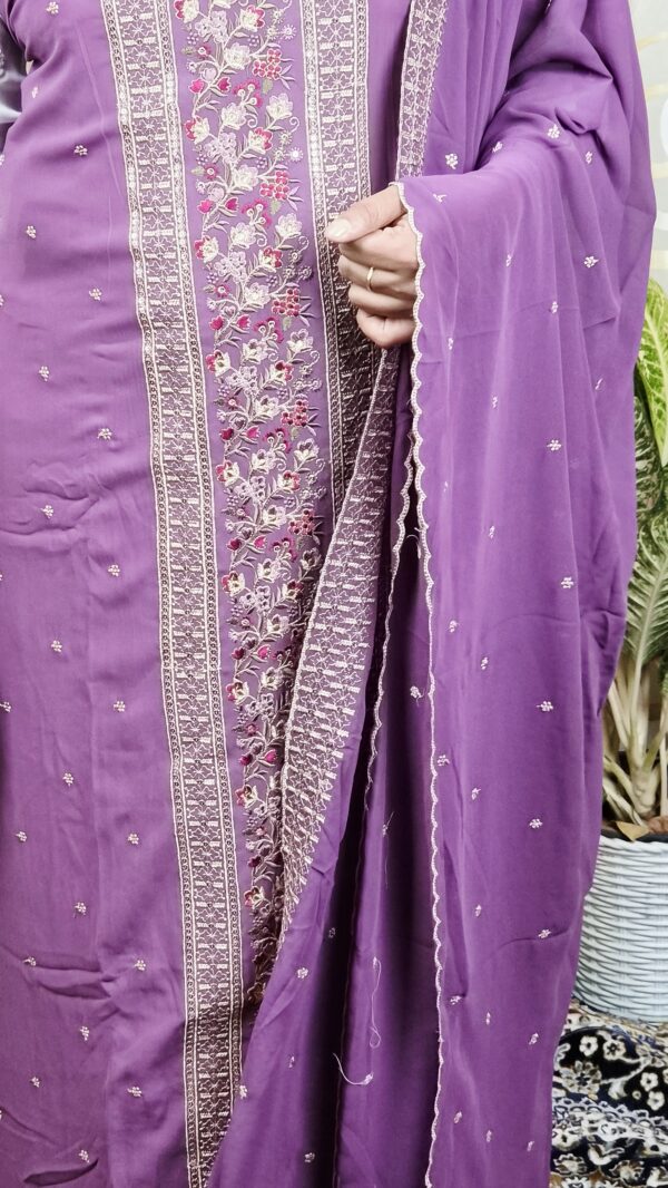 BTS230 FAUX GEORGETTE SALWAR SETS..