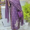Semi rose silk salwar sets..CODE:SRS256