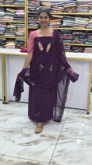 Premium georgette salwar sets..CODE:PGS269