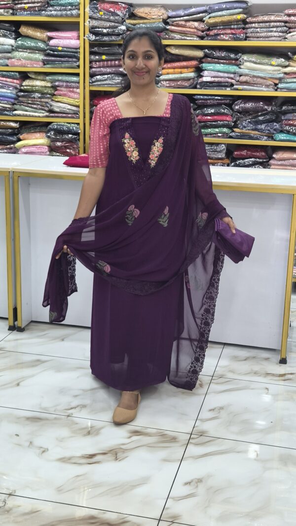 Premium georgette salwar sets..CODE:PGS269