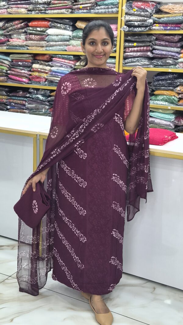 Crape georgette salwar sets..CODE:CGS263