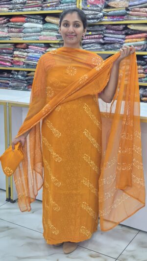 Crape georgette salwar sets..CODE:CGS263