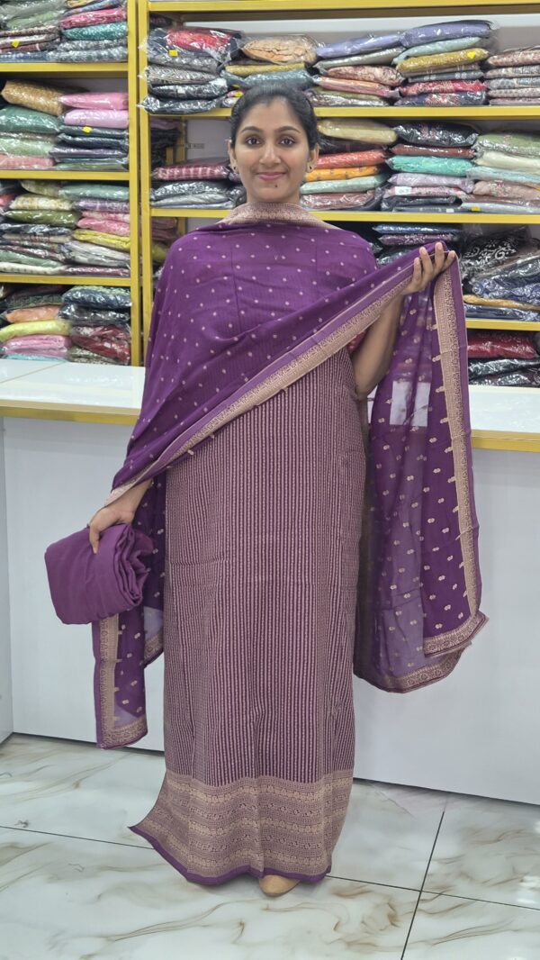 Georgette banarasi salwar sets..CODE:GBS261