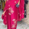 Semi rose silk salwar sets..CODE:SRS267