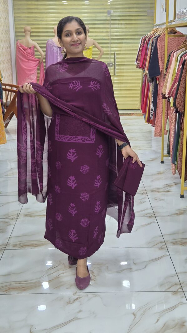 Crape georgette salwar sets..CODE:CGS271