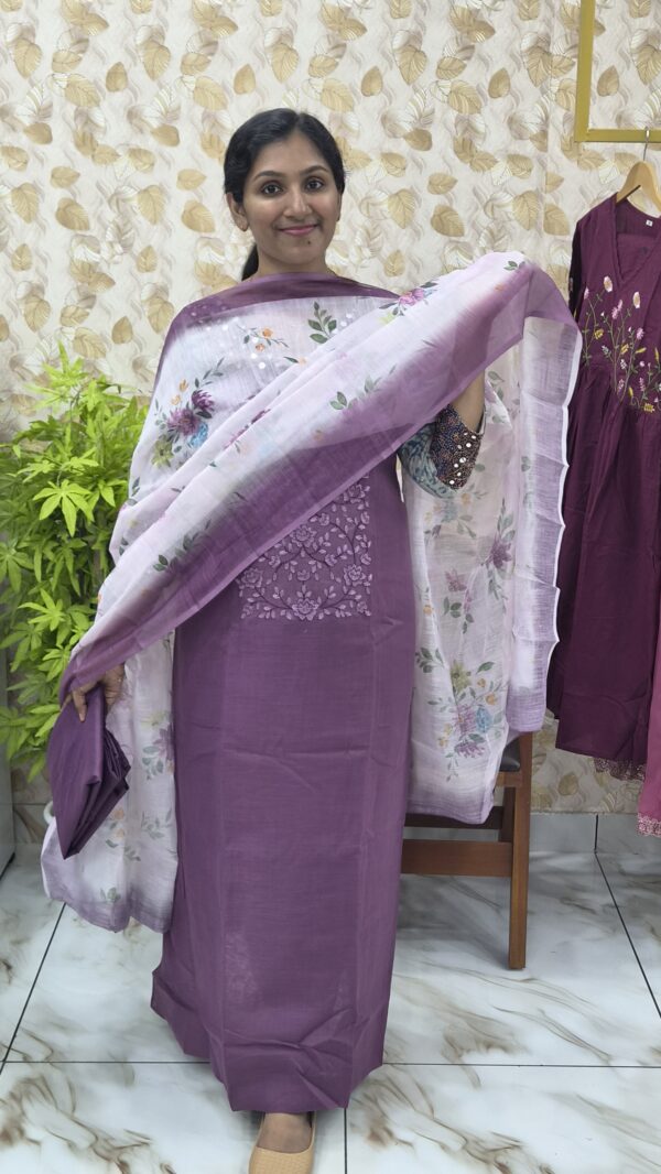 Semilinen cotton salwar sets..CODE:SLC274