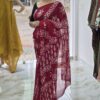 Crape georgette saree..CODE:SCG281