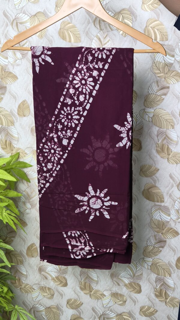 Crape georgette saree..CODE:SCG281