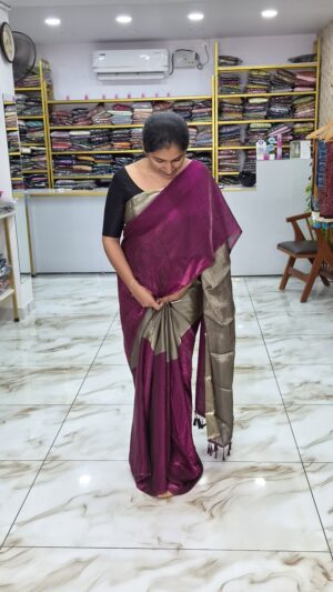 Tissue velvet organza saree..CODE:STV288