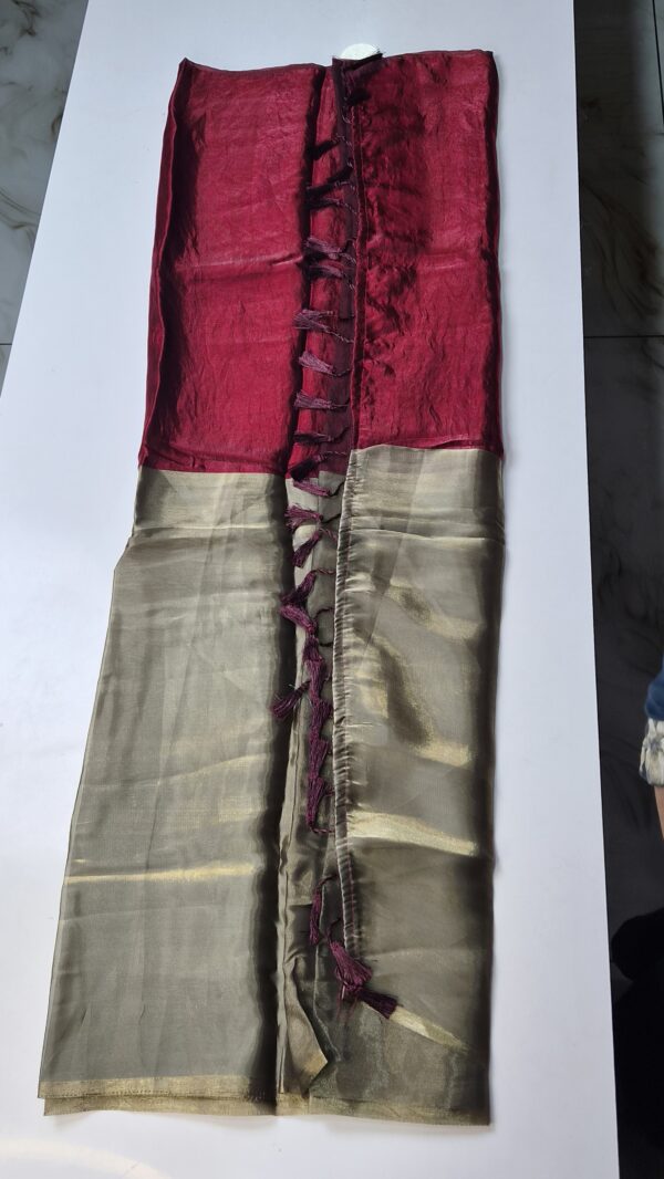 Tissue velvet organza saree..CODE:STV288