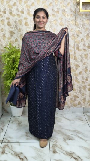 Semi rose silk salwar sets..CODE:SRS293
