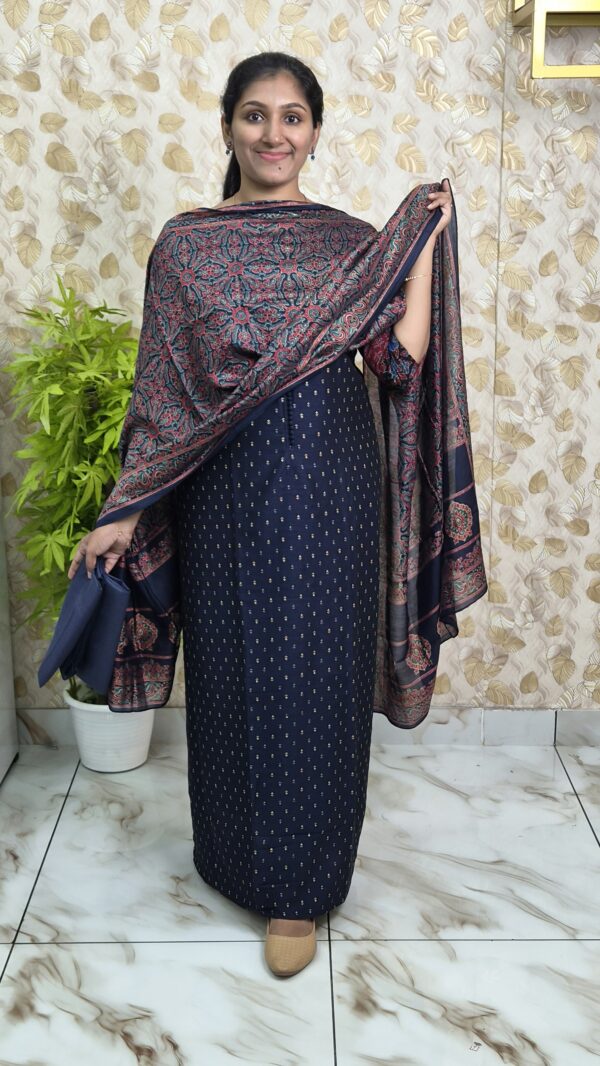 Semi rose silk salwar sets..CODE:SRS293