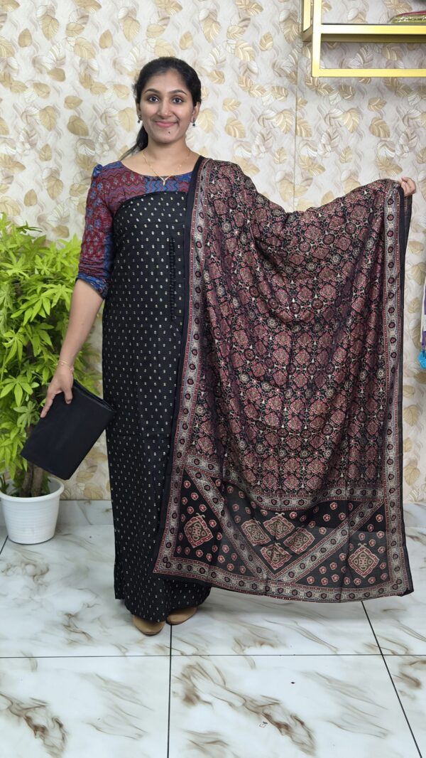 Semi rose silk salwar sets..CODE:SRS293