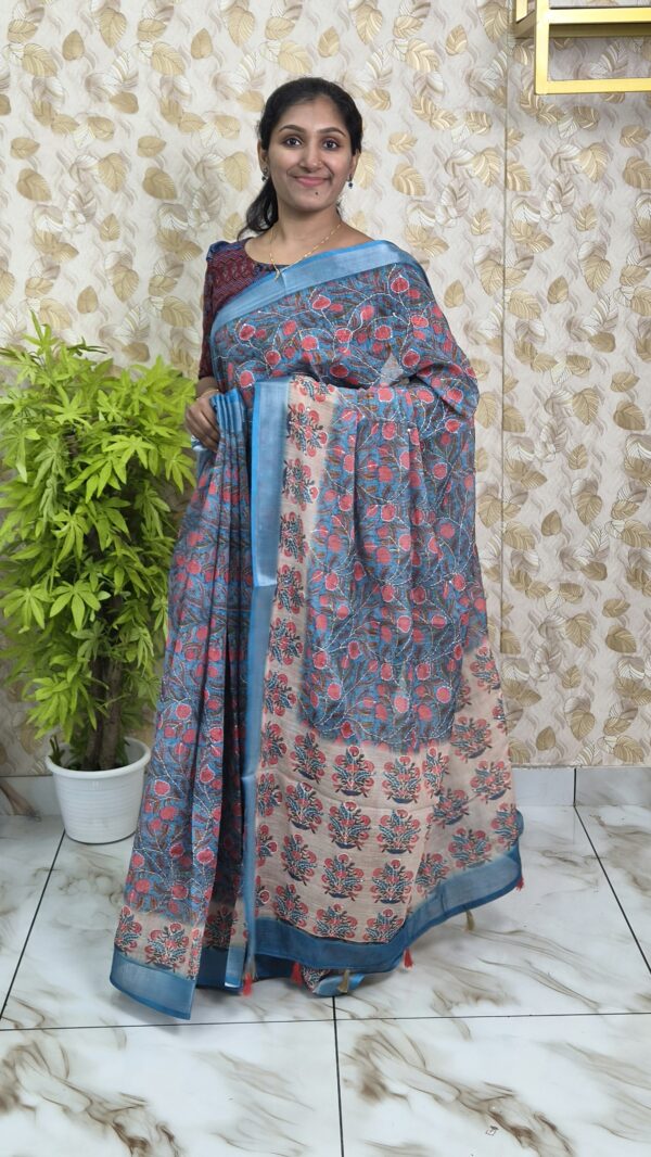Kantha worked saree...CODE:SKC292