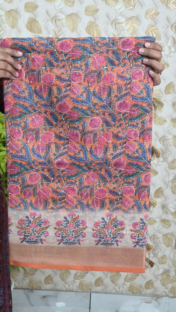Kantha worked saree...CODE:SKC292