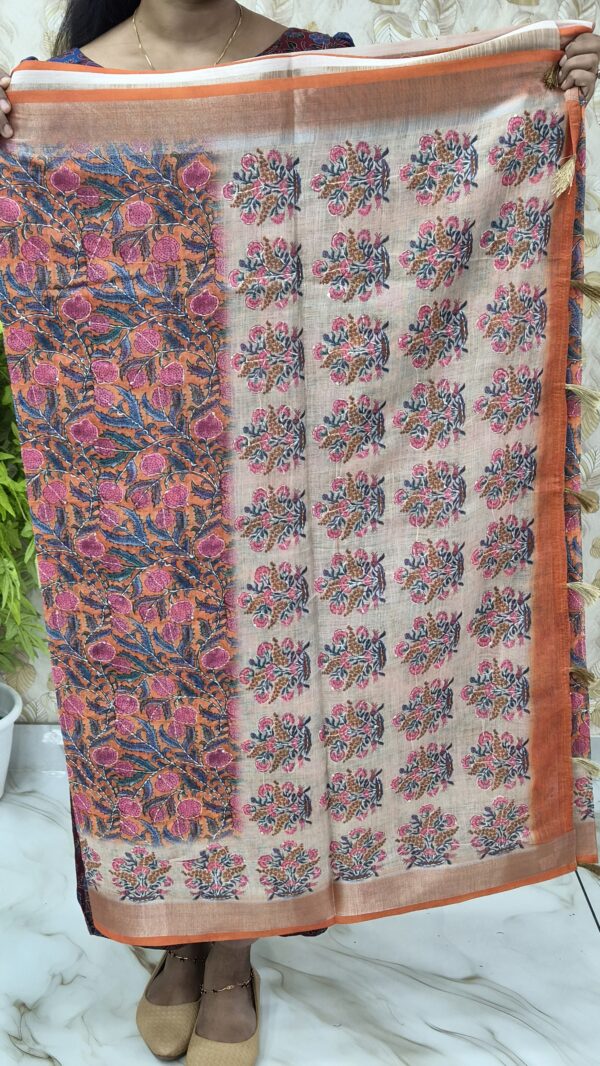 Kantha worked saree...CODE:SKC292