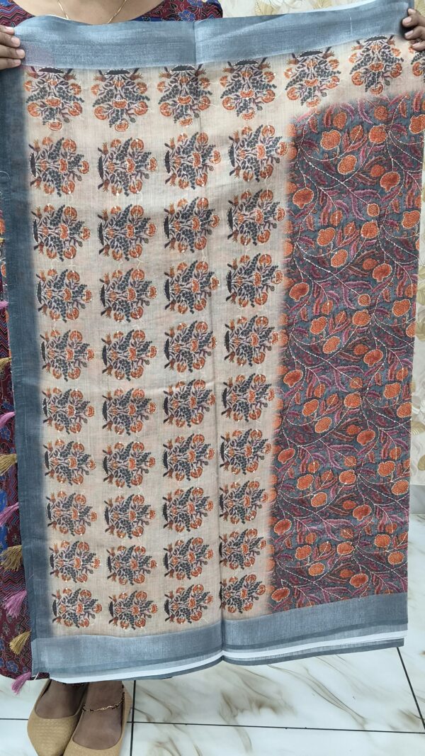 Kantha worked saree...CODE:SKC292