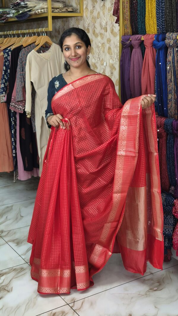 Kanji silk saree...CODE:SKS294