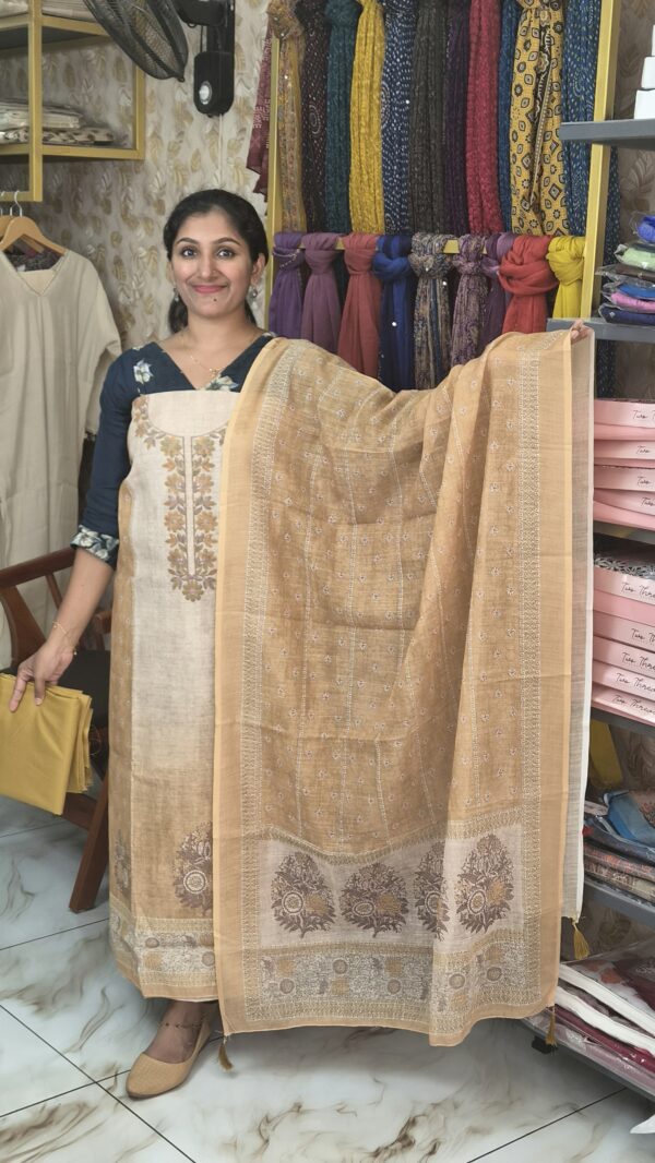 Semi chandheri salwar sets..CODE:SCS295