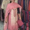 Semi chandheri salwar sets..CODE:SCS295