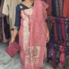 Semi chandheri salwar sets..CODE:SCS295