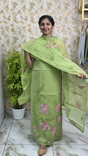 Chandheri silk salwar sets...CODE:CSS316