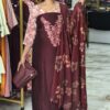 Semi rose silk salwar sets..CODE:SRS317