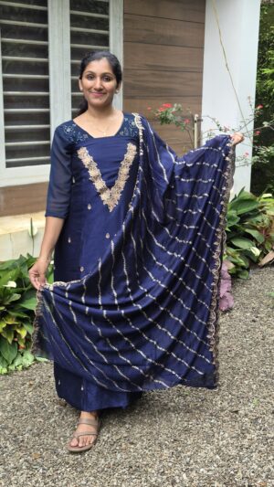 Semi rose silk salwar sets..CODE:SRS339