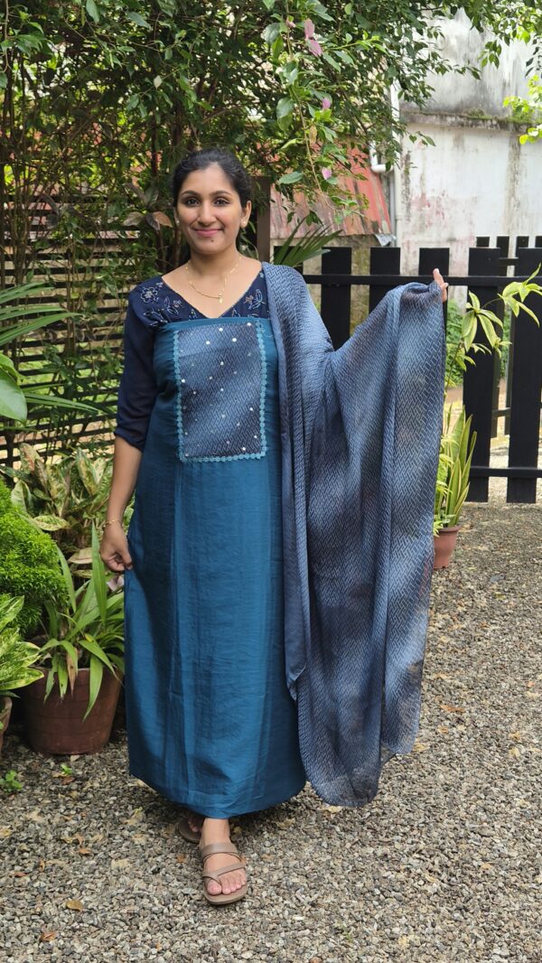 Semi rose silk salwar sets..CODE:SRS335