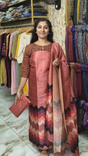 Mutka Tusser salwar sets..CODE:MTS346
