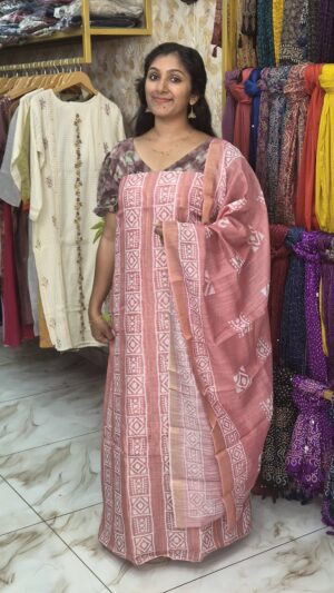 Semichandheri salwar sets with lining ....SCS355